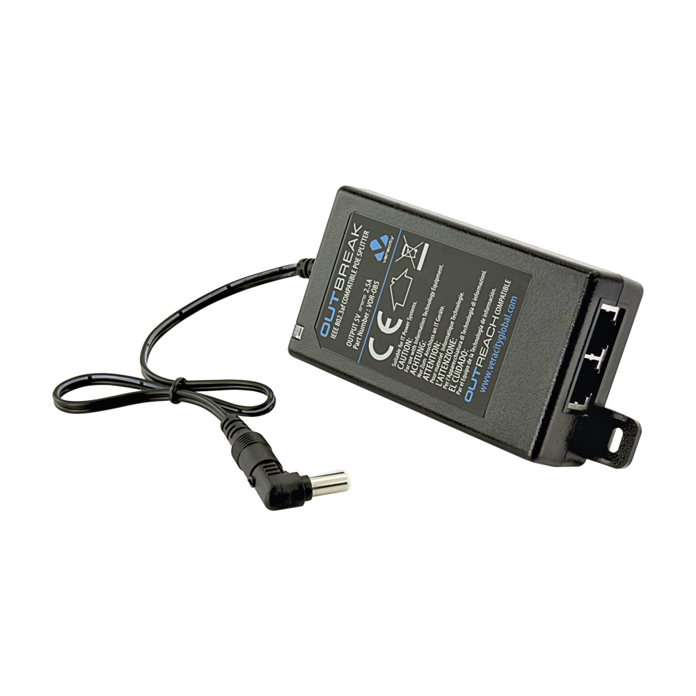 VERACITY VOR-OB5 OUTBREAK 5V POE SPLITTER