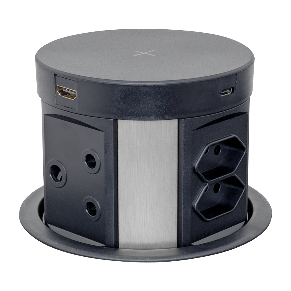 LINKQNET 120MM ECO POP-UP WITH WIRELESS CHARGING (BLACK)
