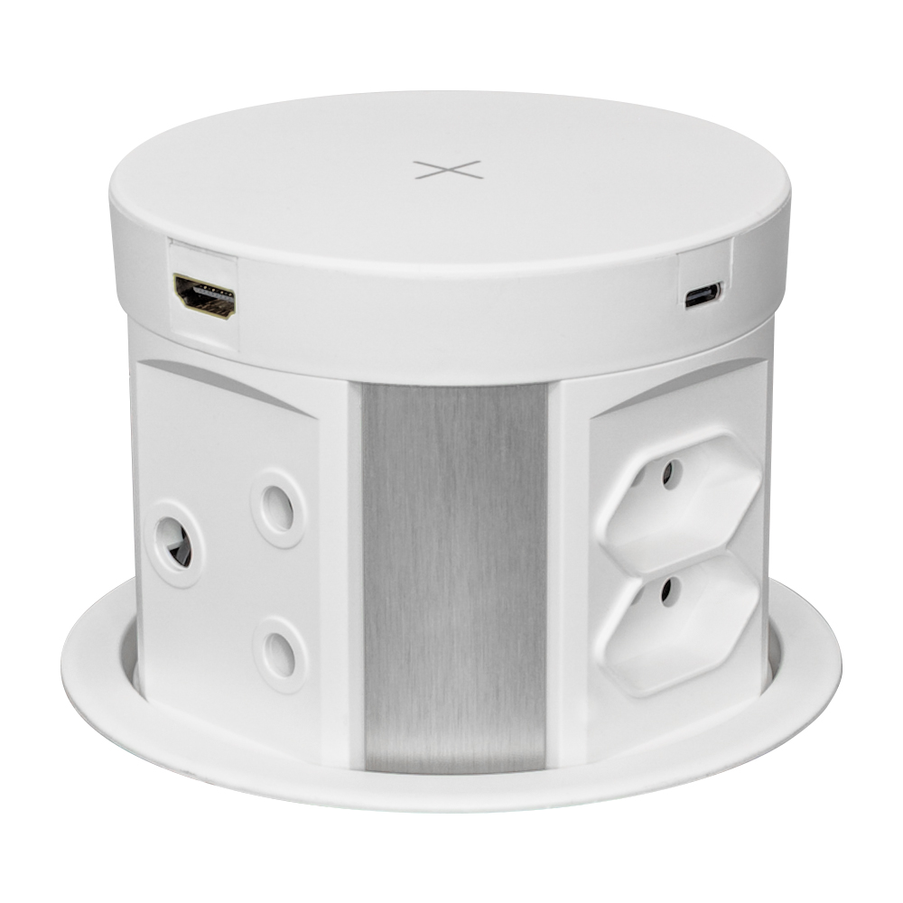 LINKQNET 120MM ECO POP-UP WITH WIRELESS CHARGING (WHITE)