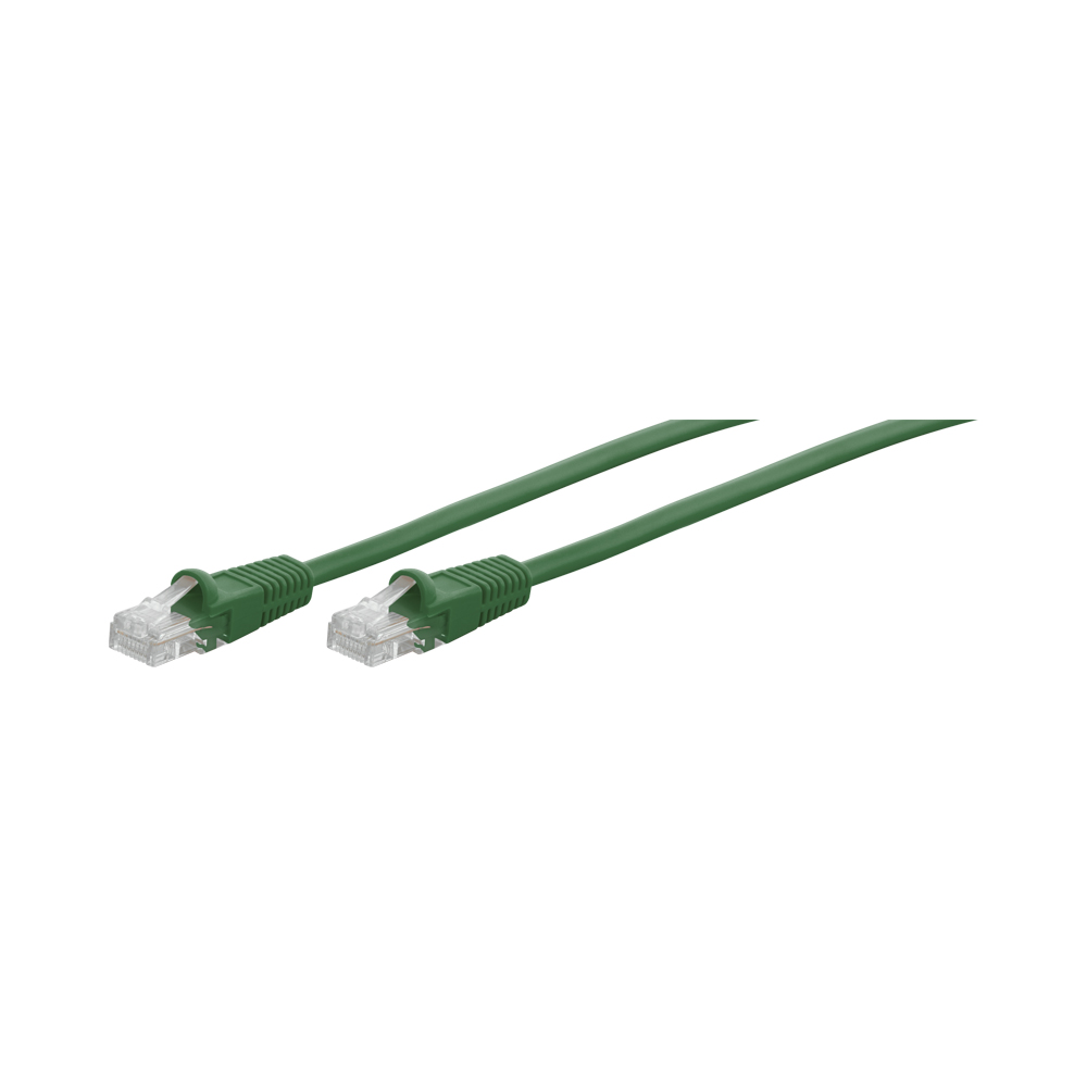15M CAT5E MOULDED FLYLEAD - GREEN