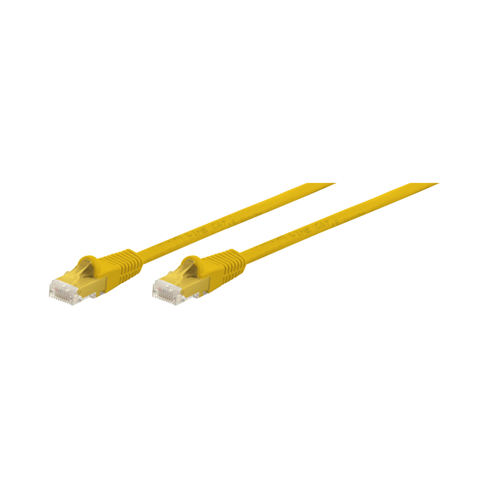 25M CAT6 MOULDED FLYLEAD - YELLOW
