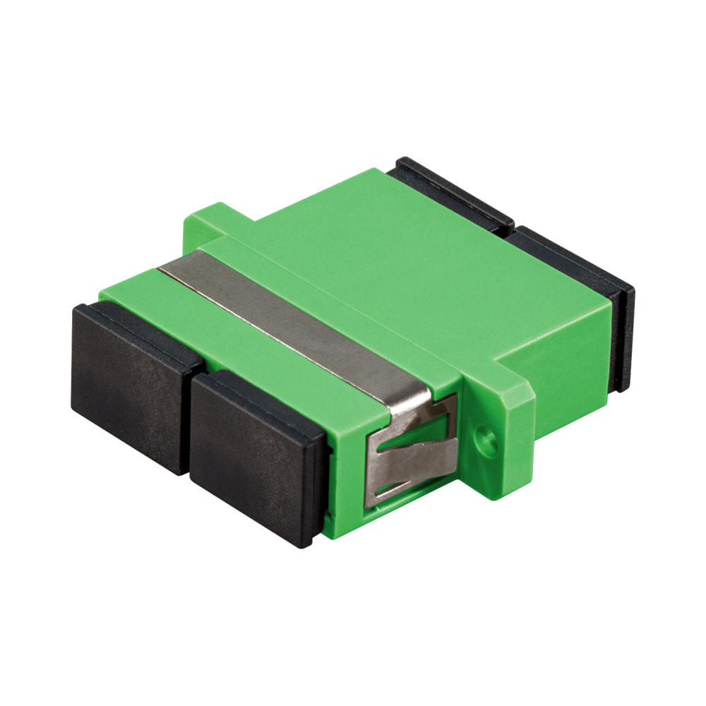 FIBRE DUP SC/APC SM MIDCOUPLER CERAMIC SLEEVE GRN