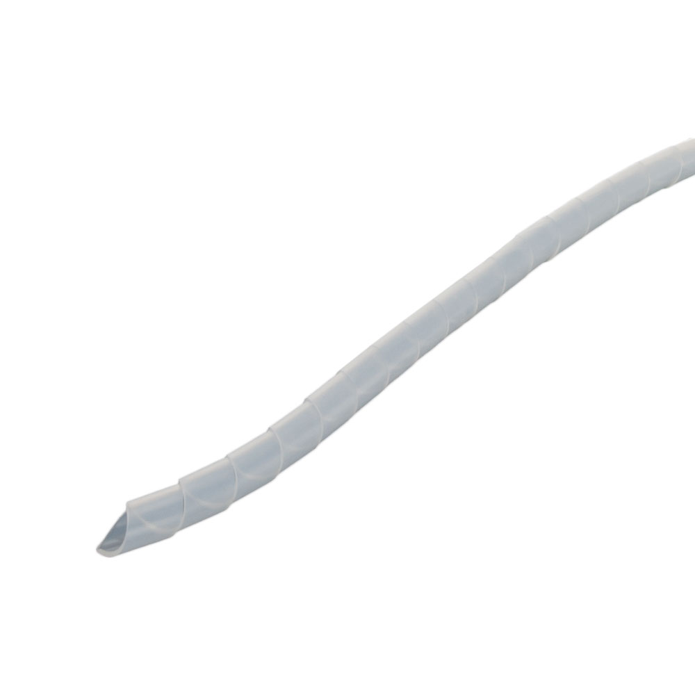 LINKQNET 12MM WIDE TRANSPARENT CABLE-TIDY SPIRAL BINDING - SOLD PER METRE