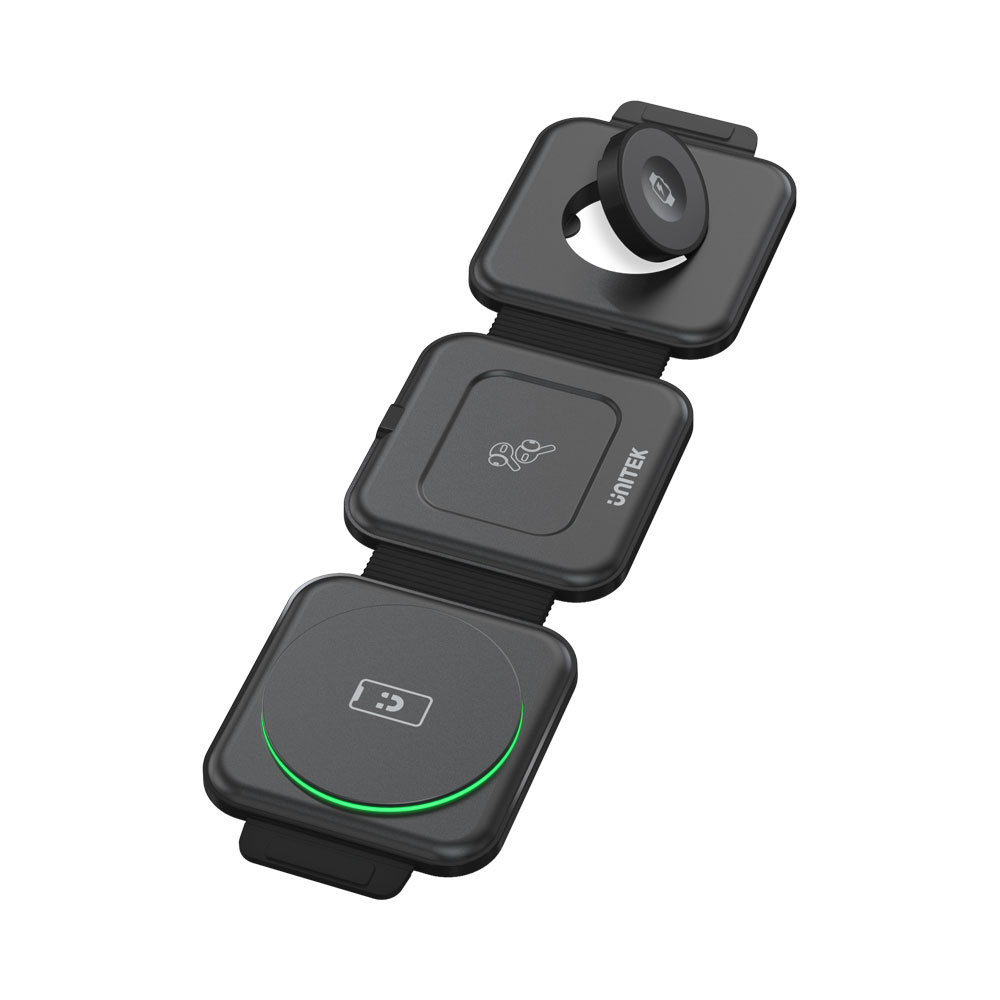 UNITEK MAGNETIC FOLDABLE WIRELESS CHARGER(P1223A)*
